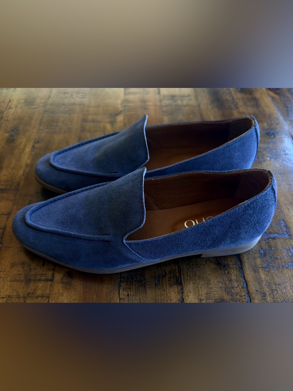 Bueno Galen Blue Suede Loafers EU 36 Fits US 5.5 Cobalt Soft Muted Classic Shoe
